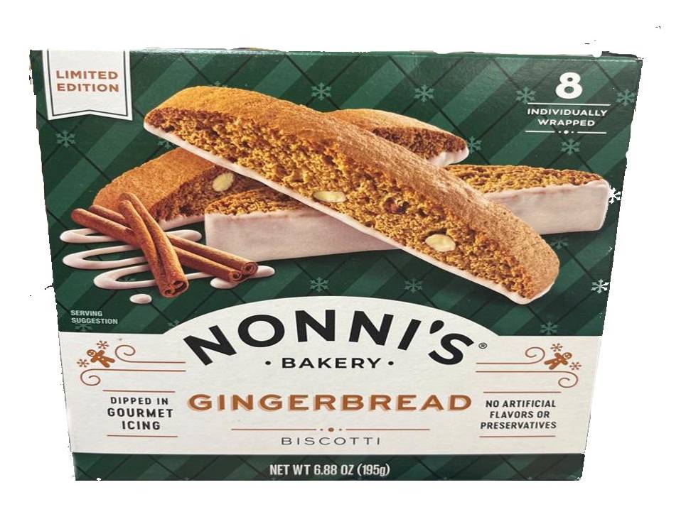 Nonni's Bakery Gingerbread Biscotti 6.88 oz
