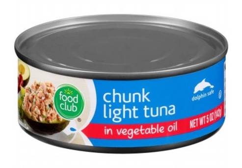 Food Club Chunk Light Tuna in Vegetable Oil 5 oz