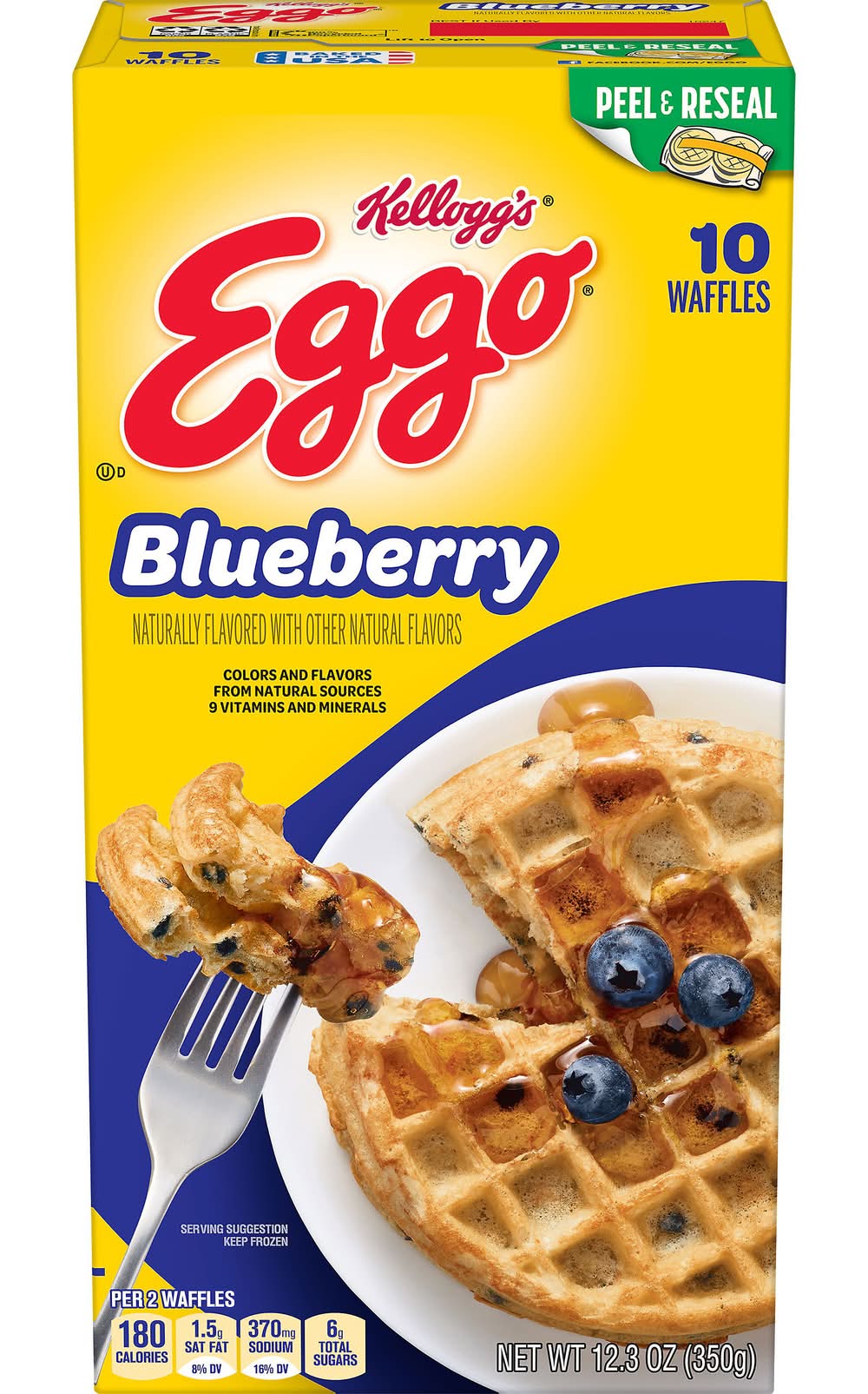 Eggo Blueberry Waffles 12.3 oz
