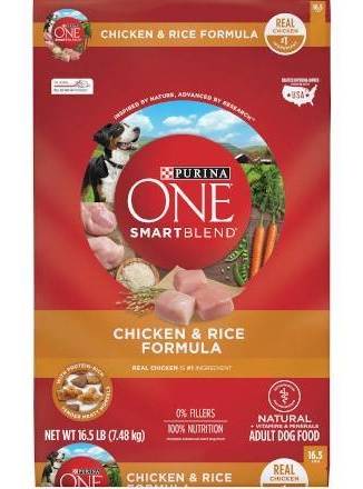 Purina One Chicken & Rice Dog Food 16.5 lbs
