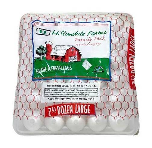 Hillandale Farms Large Eggs Family Pack 30 ct