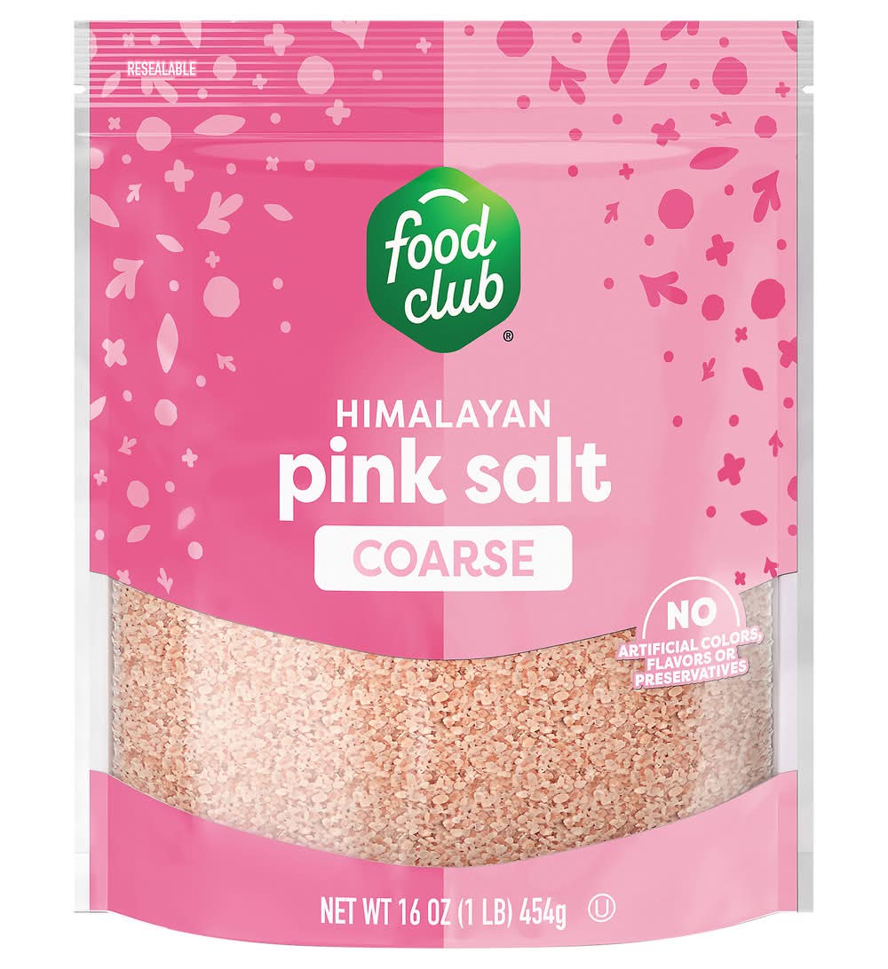 Food Club Coarse Himalayan Pink Salt 1 lb