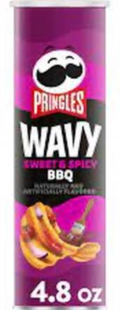 Pringles Wavy Sweet and Spicy BBQ 4.6 oz