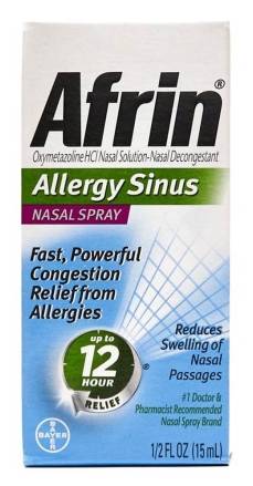 Afrin Nasal Spray Allergy & Sinus 0.25 ML