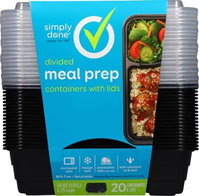 Simply Done Divided Meal Prep 20 ct