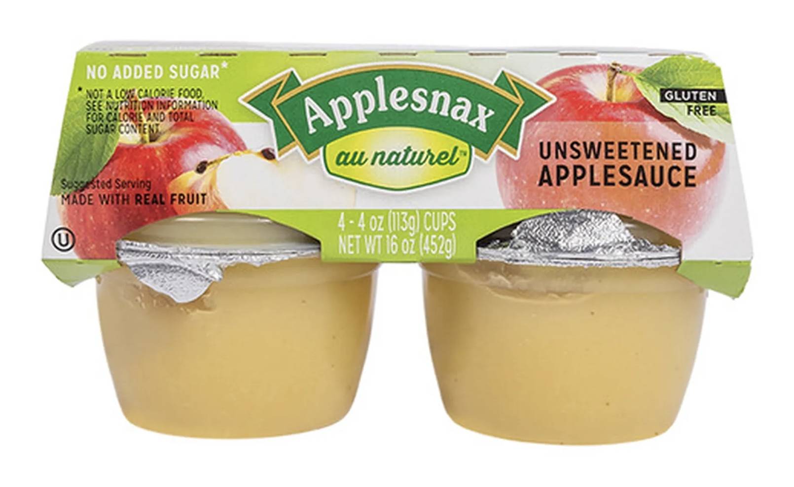 Applesnax Unsweetened Applesauce 4-4 oz