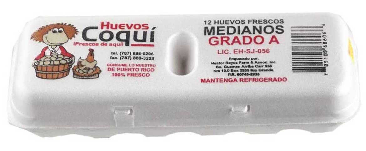 Coqui Huevos Medianos 12 ct