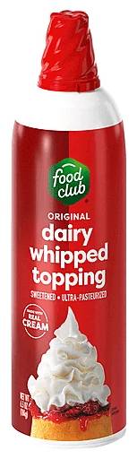 Food Club Original Whipped Topping 6.5 oz