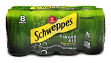 Schweppes Ginger Ale 8-12 oz