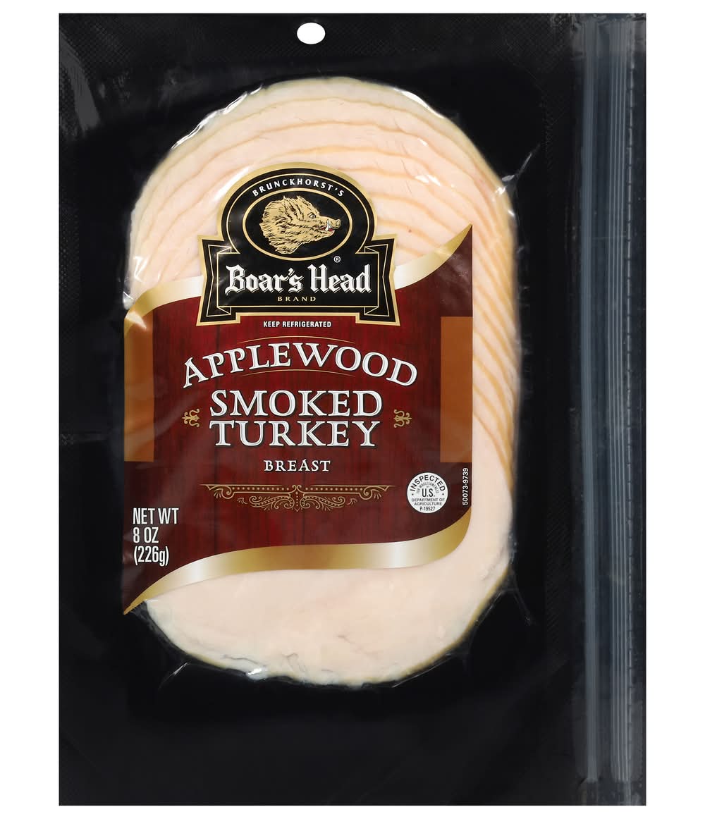 Boar's Head Applewood Smoked Turkey Breast 8 oz