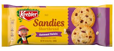 Keebler Sandies Oatmeal Raisin Shortbread Cookies 9.8 oz
