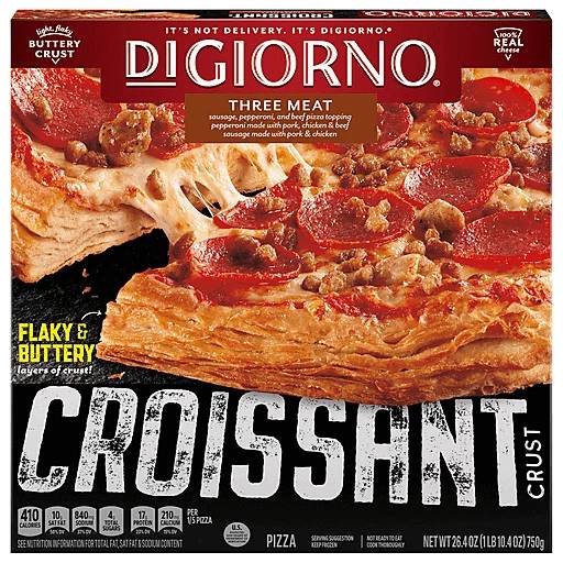 DiGiorno Croissant Crust Pizza Three Meat 26.4 oz