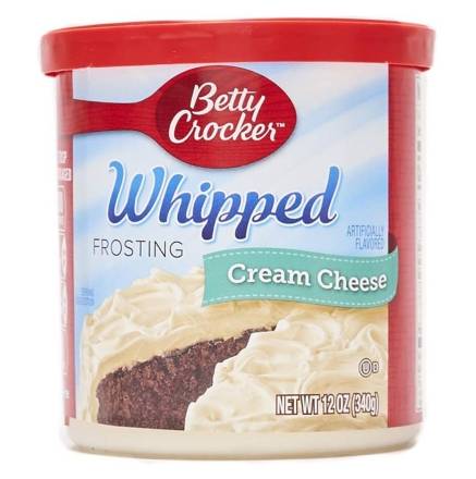 Betty Crocker Whipped Frosting Cream Cheese 12 oz