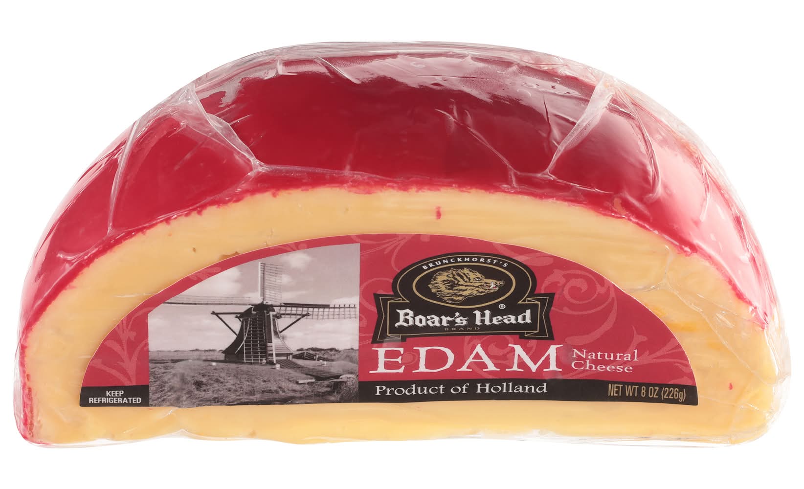 Boar's Head Edam Natural Cheese Wedge 8 oz