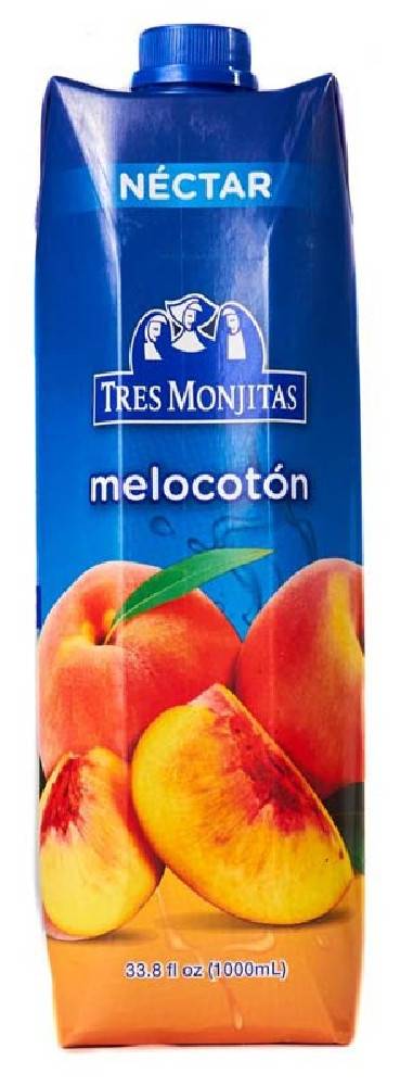 Tres Monjitas Néctar Melocotón 33.8 oz