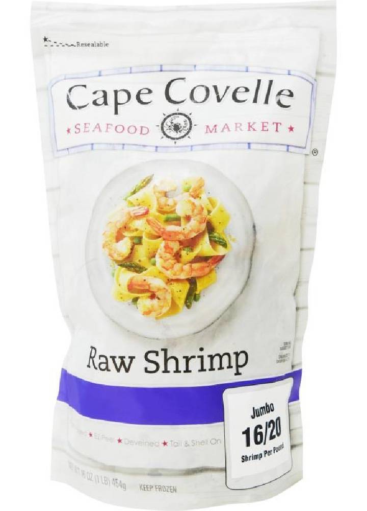 Cape Covelle Raw Shrimp Jumbo 16-20 1 lb