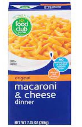 Food Club Original Macaroni & Cheese Dinner 7.25 oz