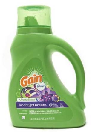 Gain Liquid Detergent Moonlight Breeze with Febreze 46 oz