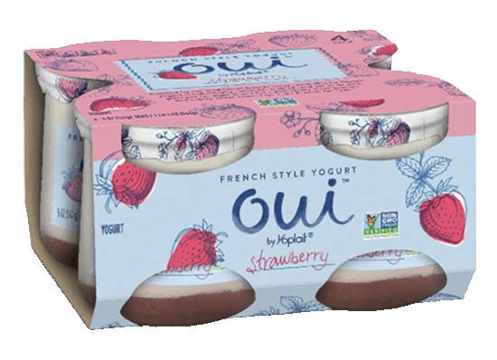 Oui French Style Yogurt Strawberry 4-5 oz