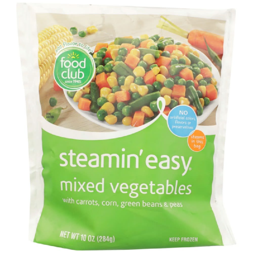 Food Club Steamin Easy Mixed Vegetables 10 oz