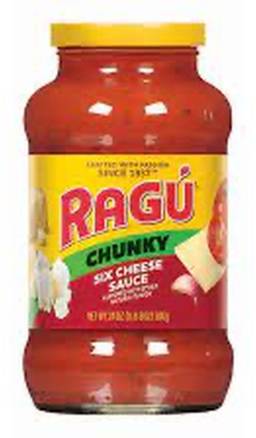 Ragu Six Cheese Chunky Sauce 24 oz