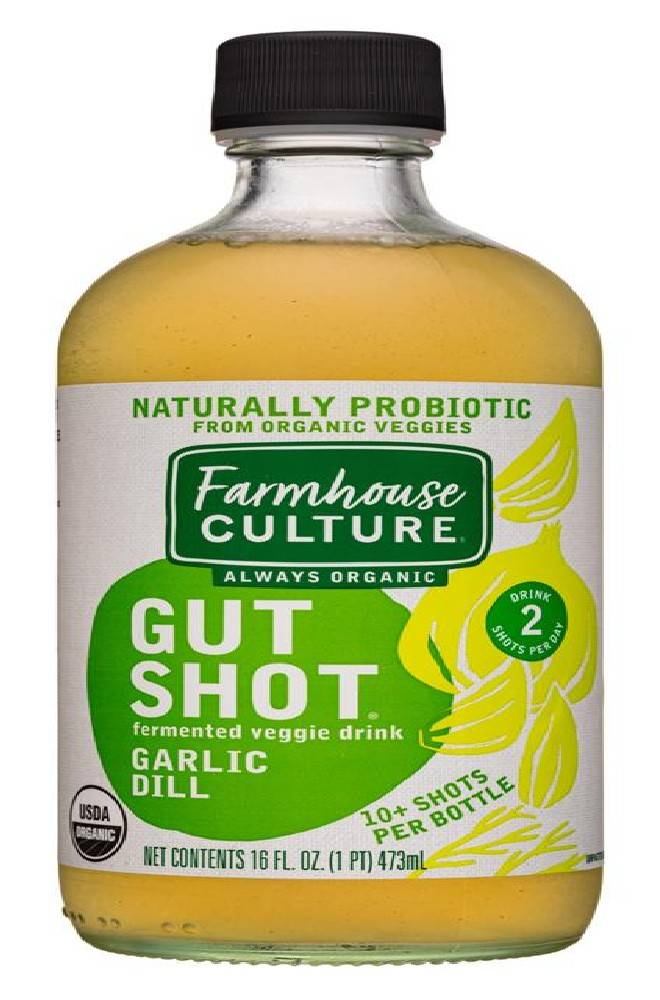 Farmhouse Culture Gut Shot Garlic Dill 16 oz