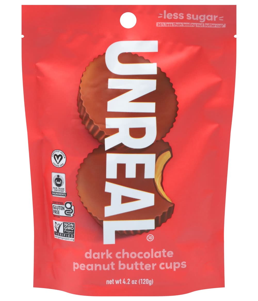 Unreal Dark Chocolate Peanut Butter Cups 4.2 oz