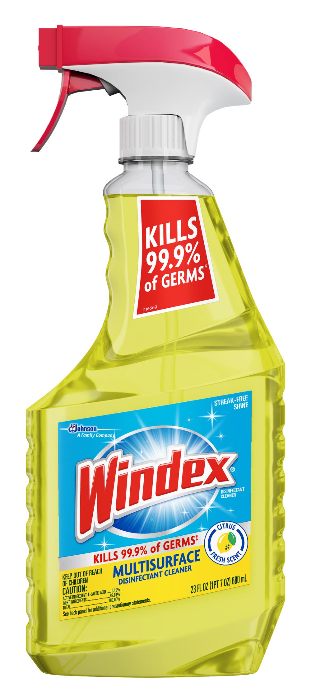 Windex Multi-Surface Disinfectant Cleaner Citrus 23 oz
