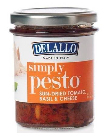 DeLallo Simply Pesto Sun-Dried Tomato Basil & Cheese 6.35 oz
