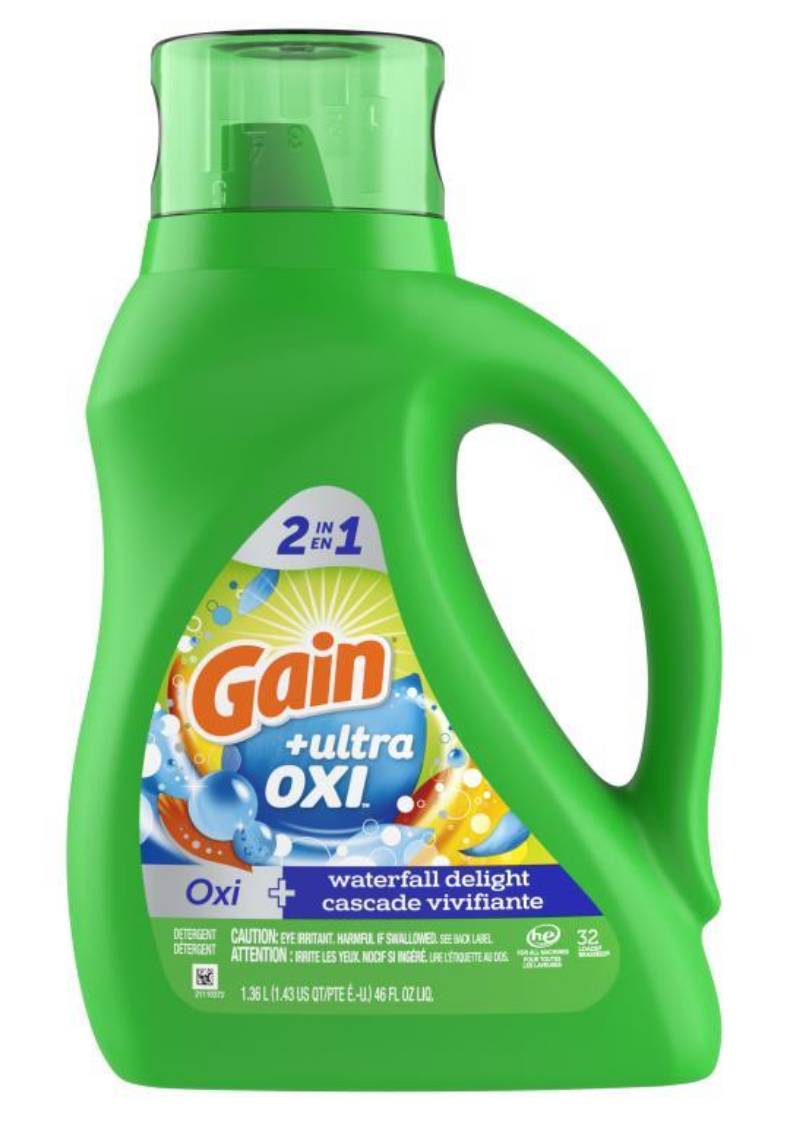 Gain Liquid Detergent Ultra Oxi Waterfall Delight 46 oz