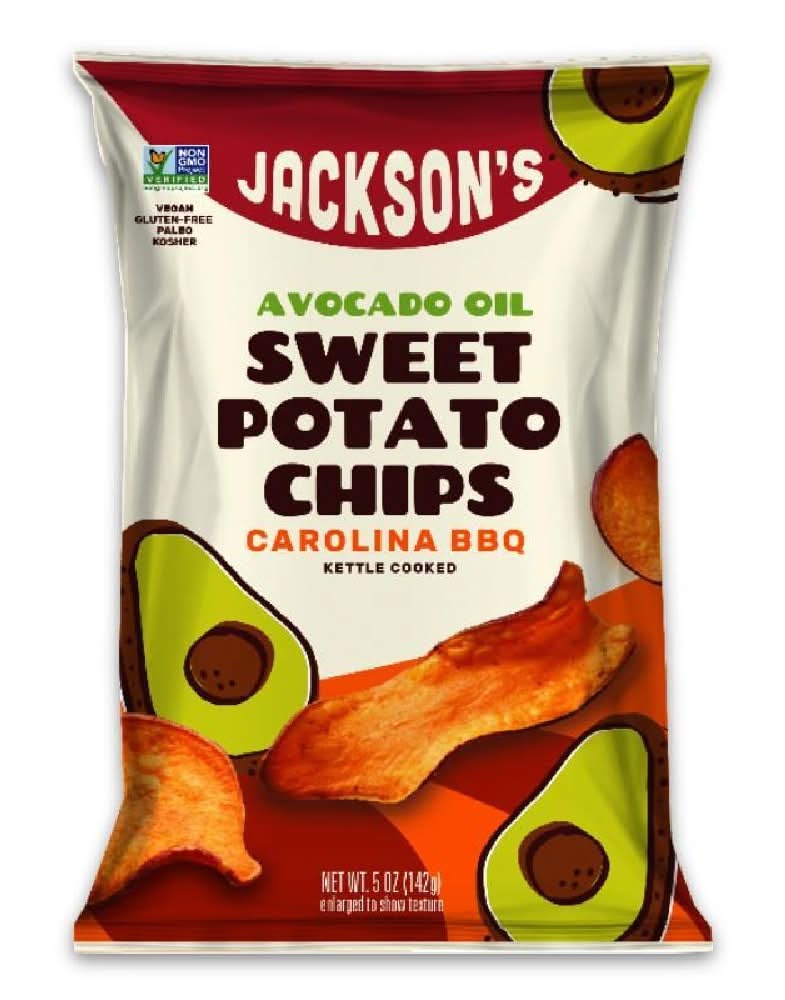 Jackson's Avocado Oil Sweet Potato Chips Carolina BBQ 5 oz