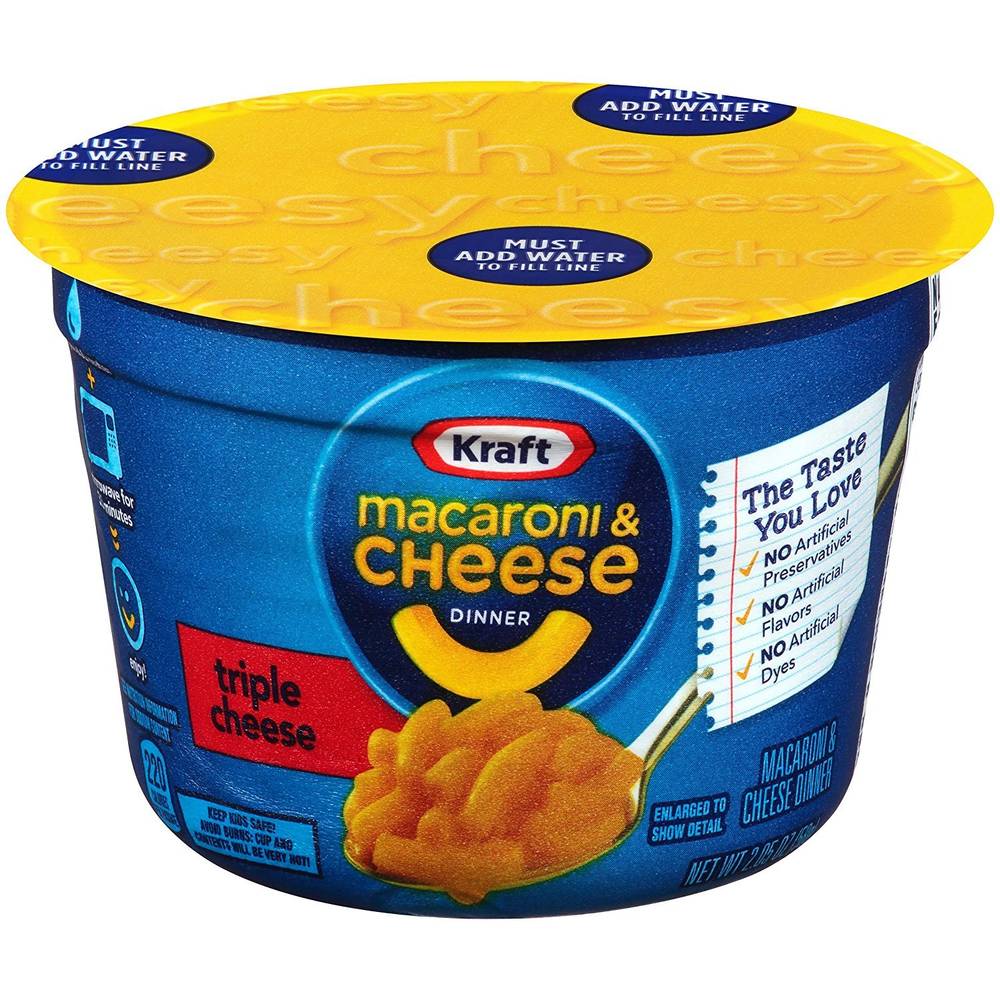 Kraft Macaroni & Cheese Three Cheese Cup 2.05 oz