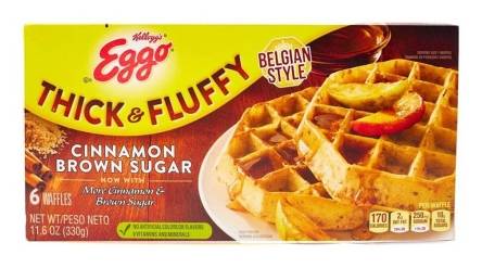 Eggo Thick & Fluffy Belgian-Style French Toast Cinnamon Brown Sugar 11.6 oz