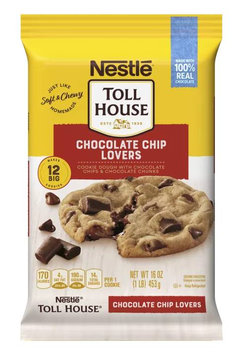 Nestle Toll House Chocolate Chip Lovers Cookie Dough 16 oz