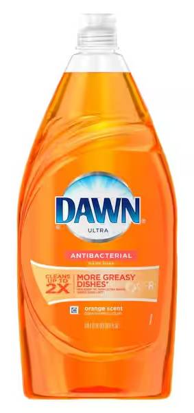 Dawn Ultra Antibacterial Hand Dishwashing Liquid Orange Scent 38 oz