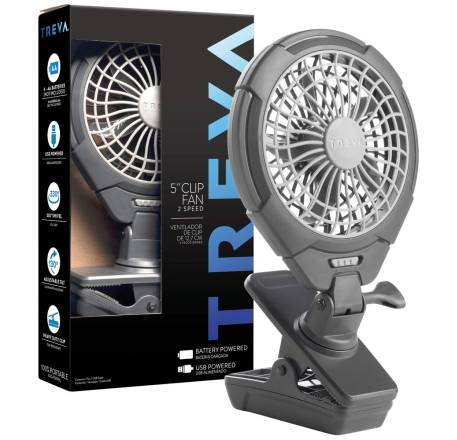 Treva 5" 2-Speed Clip Fan