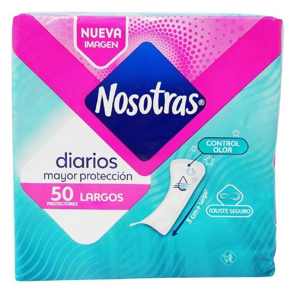 Nosotras Pantiliners Largos 50 ct