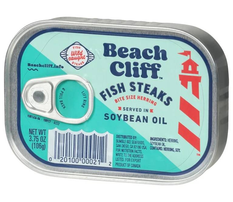 Beach Cliff Fish Steaks in Soybean Oil 3.75 oz