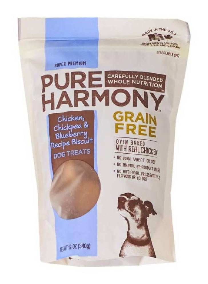 Pure Harmony Grain Free Biscuit Chicken, Chickpea & Blueberry 12 oz