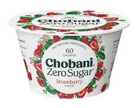 Chobani Zero Sugar Yogurt Strawberry 5.3 oz