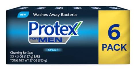 Protex Men Sport Soap Bars 6 ct