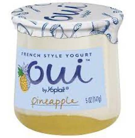 Yoplait Oui Pineapple 5 oz