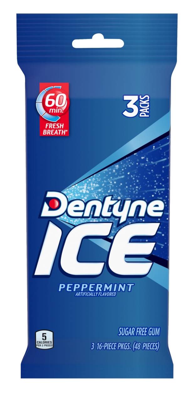 Dentyne Ice Peppermint 3-16 ct