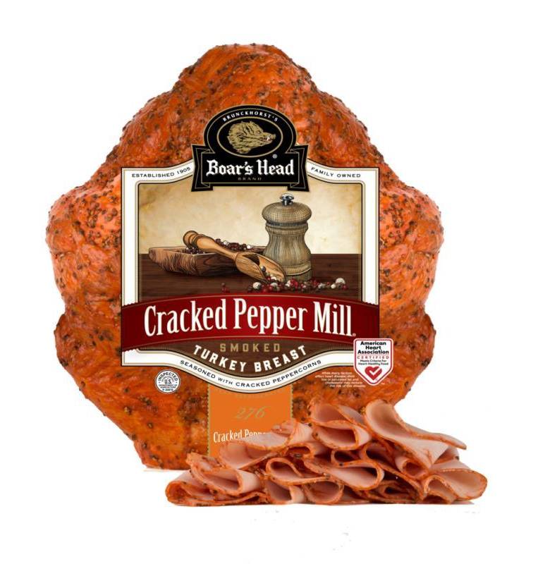 Boar's Head Cracked Peppermill Smoked Turkey Breast STO 8 oz