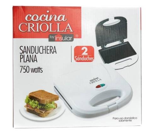 Cocina Criolla Sanduchera Plana / Sandwich Press