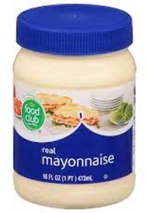 Food Club Real Mayonnaise 16 oz