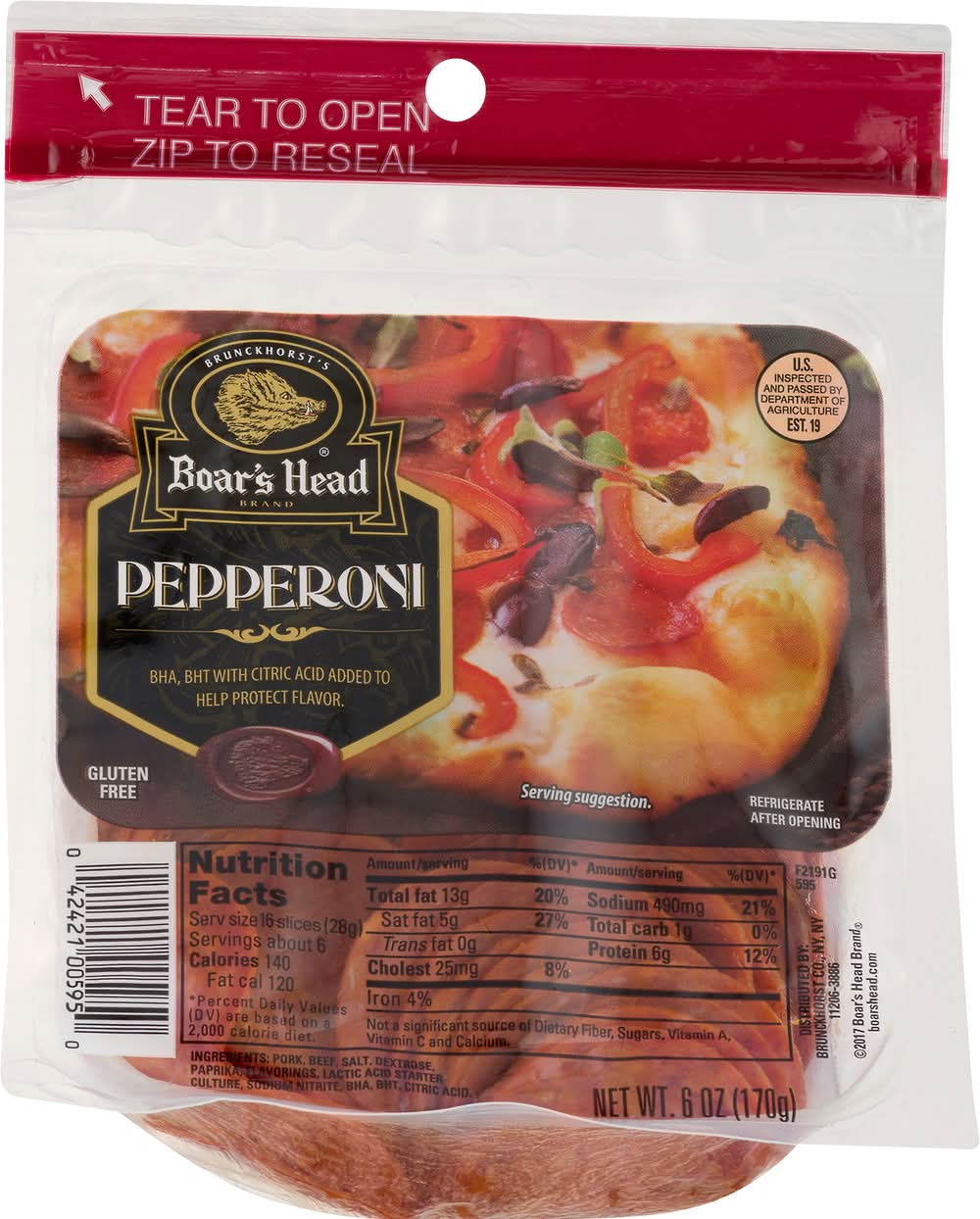 Boar's Head Pepperoni 6 oz
