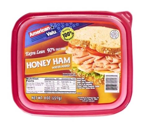 American Valu Extra Lean Honey Ham 8 oz