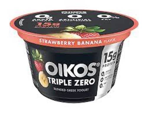 Dannon Oikos Triple Zero Strawberry Banana 5.3 oz