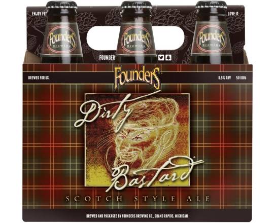 Founder's Dirty Bastard Scotch Style Ale 6-12 oz